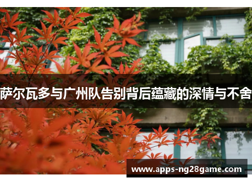 萨尔瓦多与广州队告别背后蕴藏的深情与不舍
