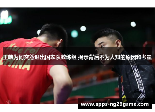 王皓为何突然退出国家队教练组 揭示背后不为人知的原因和考量